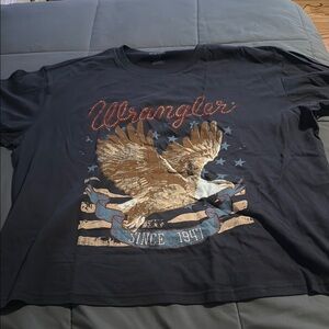 Wrangler Black Graphic Men's Shirt